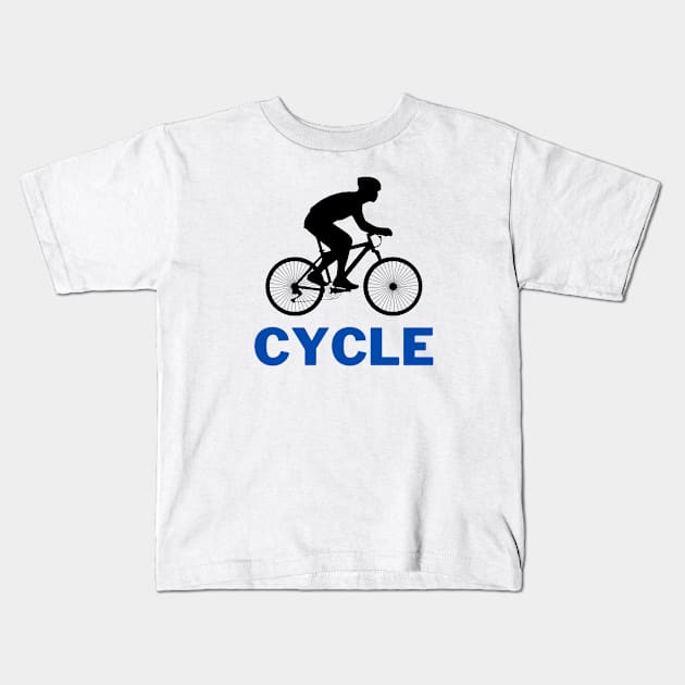 'Cycle'- Cyclist Kids T-Shirt by Be BOLD